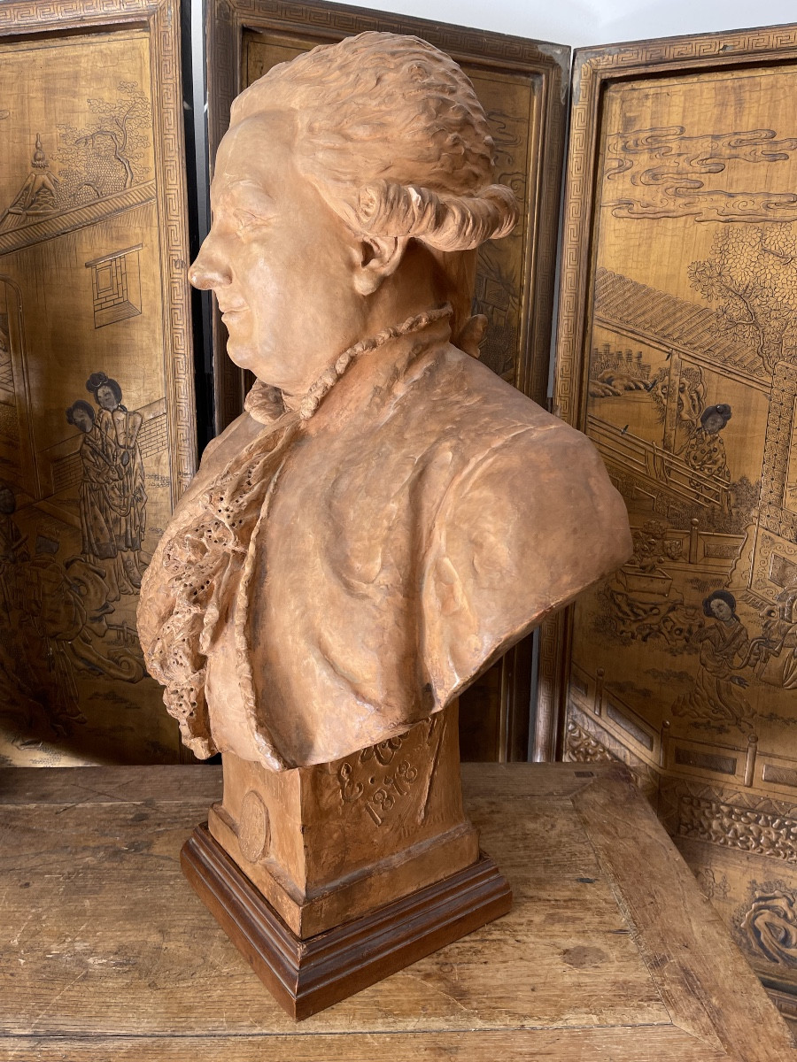 Large Sculpture "joseph Saige " By Emile Louis Truffot-photo-2