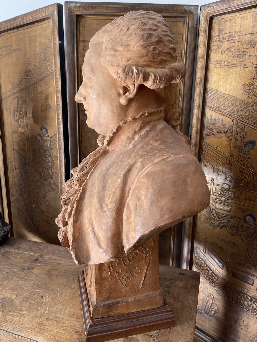 Large Sculpture "joseph Saige " By Emile Louis Truffot-photo-4