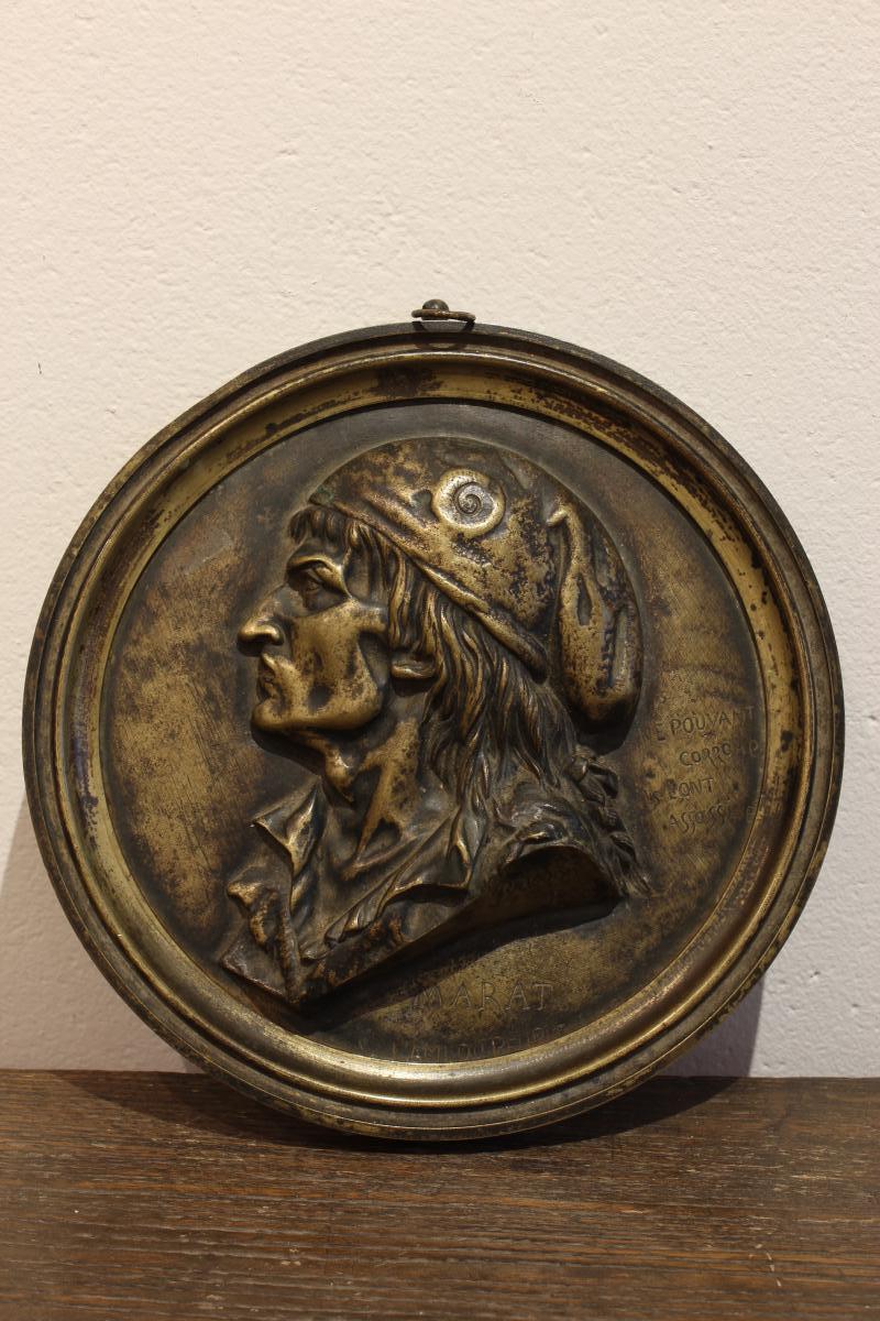 Medallion In Bronze Marat