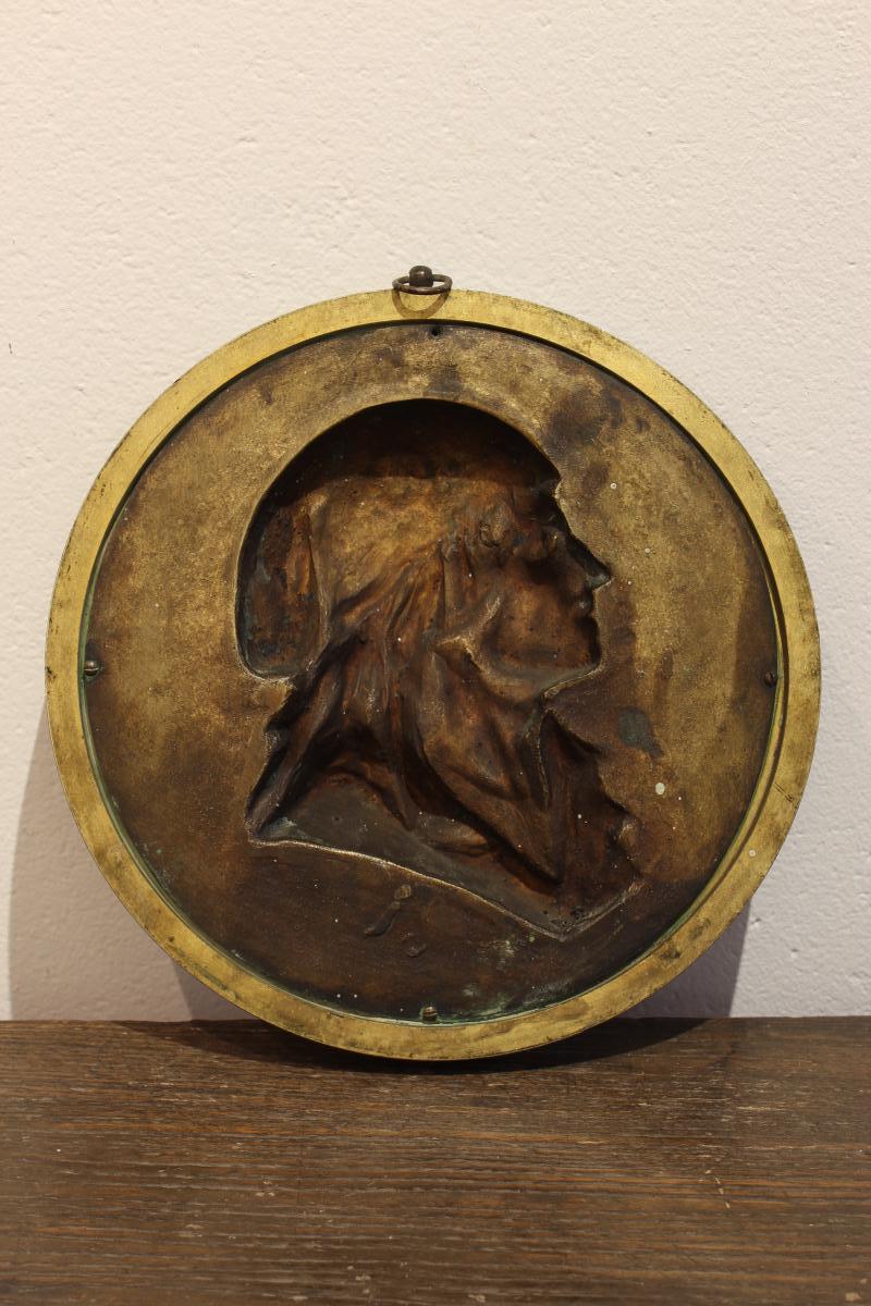 Medaillon  En Bronze  Marat-photo-2