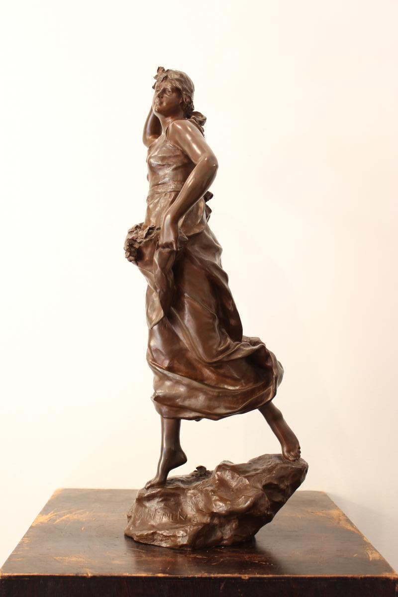 Bronze Sculpture "eglantine" By Steiner-photo-2