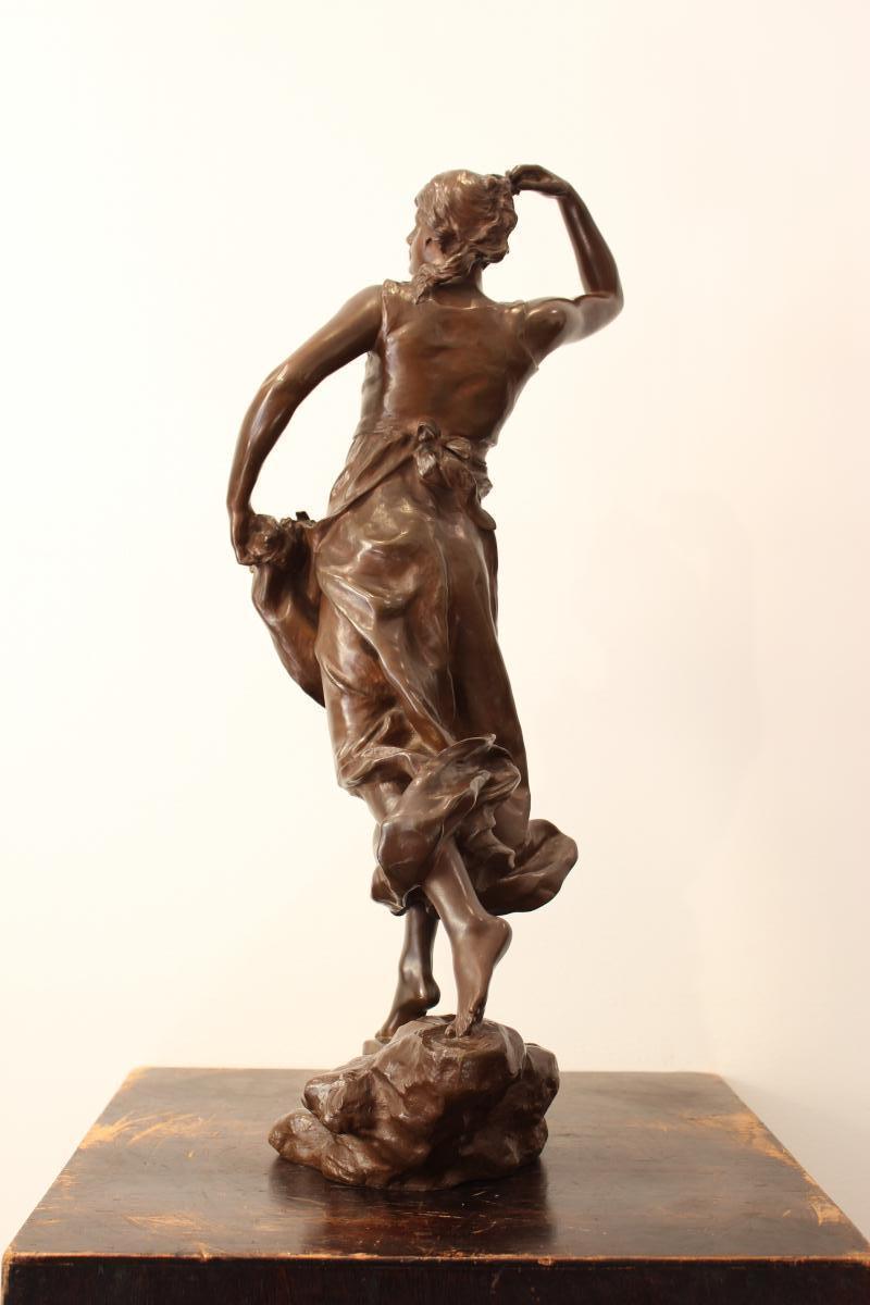 Bronze Sculpture "eglantine" By Steiner-photo-3