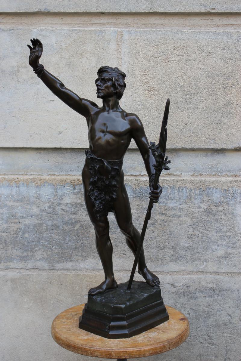 Sculpture En Bronze "Messager De Paix"