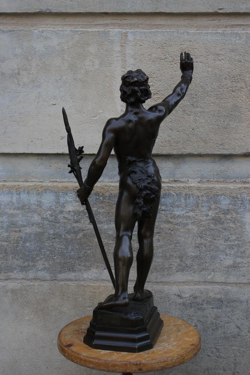 Sculpture En Bronze "Messager De Paix"-photo-3