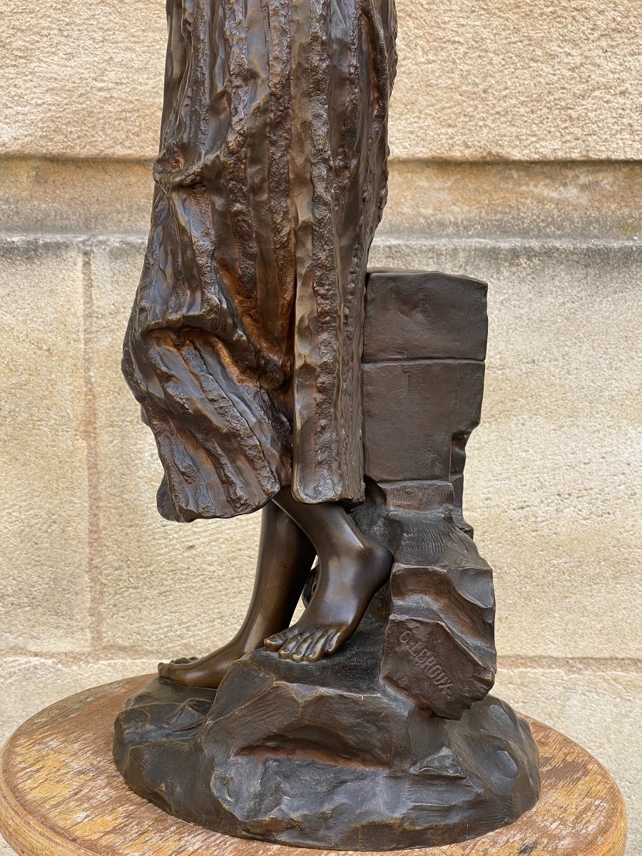 sculpture en bronze "Rebecca" de Leroux-photo-3