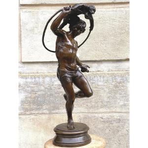 Sculpture en bronze "Monnaie de singe " de Rolard