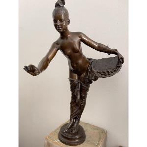 Grande sculpture de Deplechin " Eve au Jardin d'Eden"