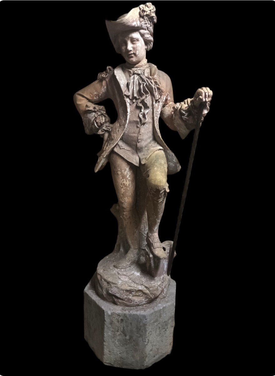 Statue Terre Cuite  Jean-françois étienne Gossin 