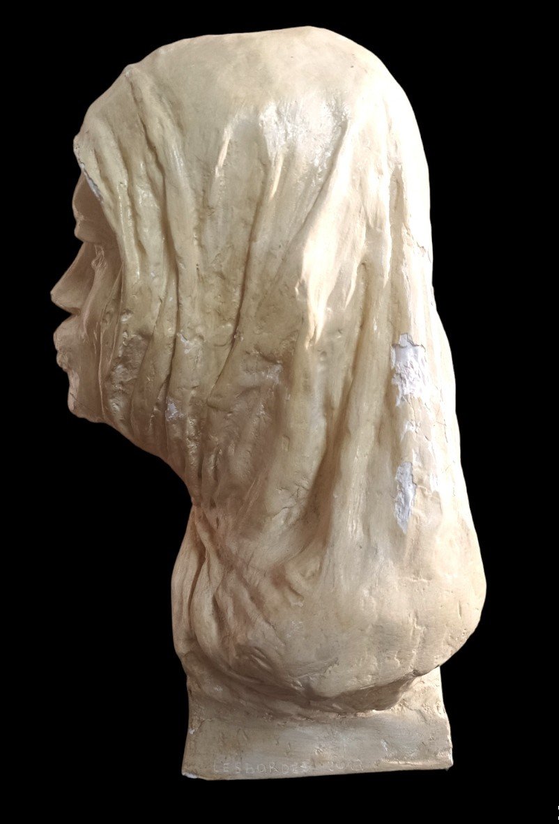 Buste orientaliste "Femme berbère au foulard"-photo-3