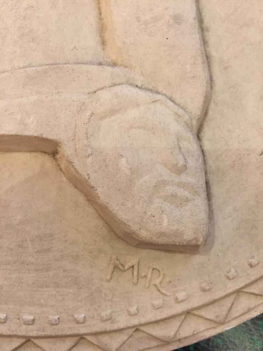Marcel Renard (lyon 1893-1974) Plaster Medal For Minerva Films-photo-2