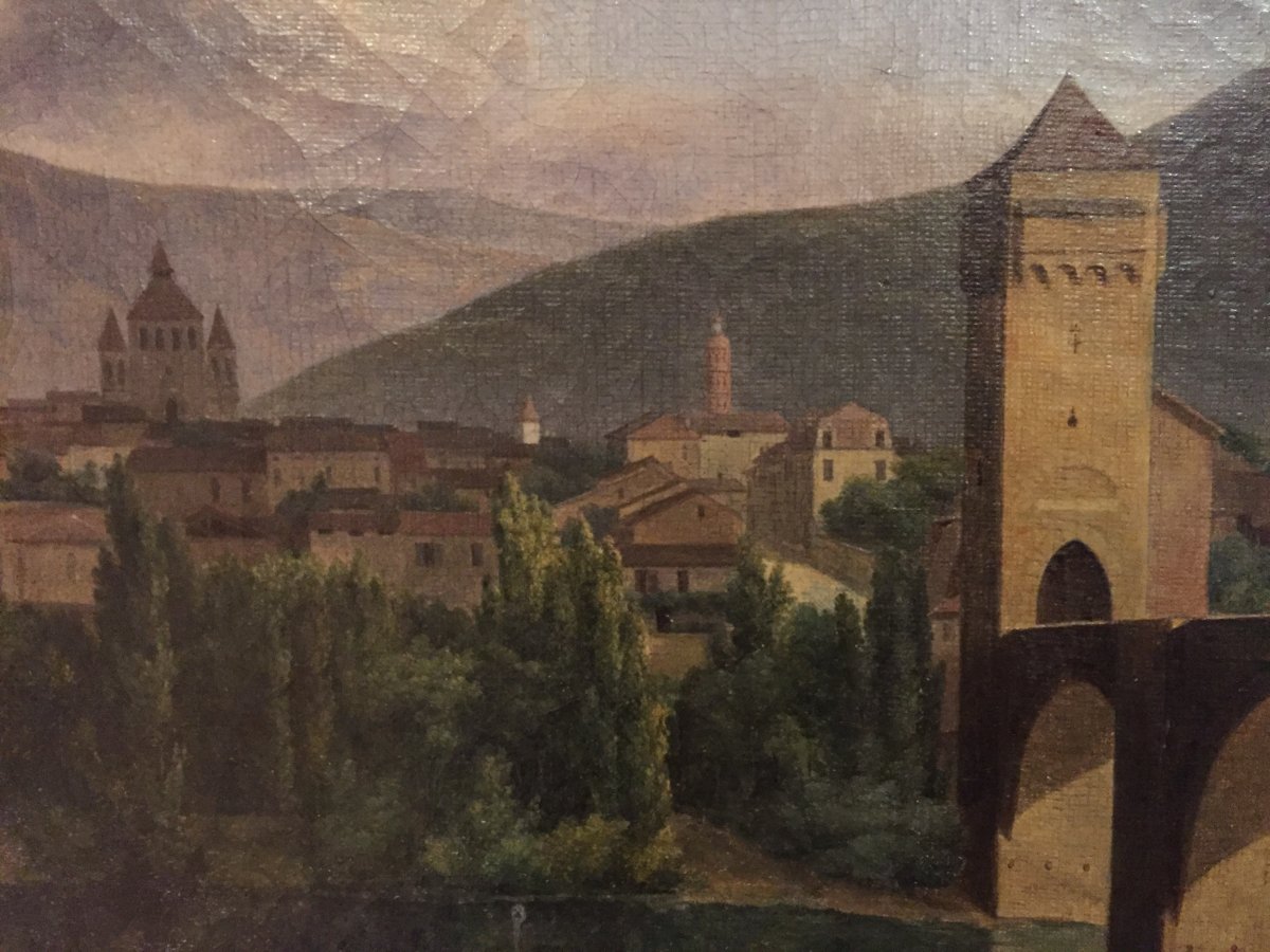 Jean-françois Gilibert 1783-1850 , le pont Valentré, à Cahors-photo-2