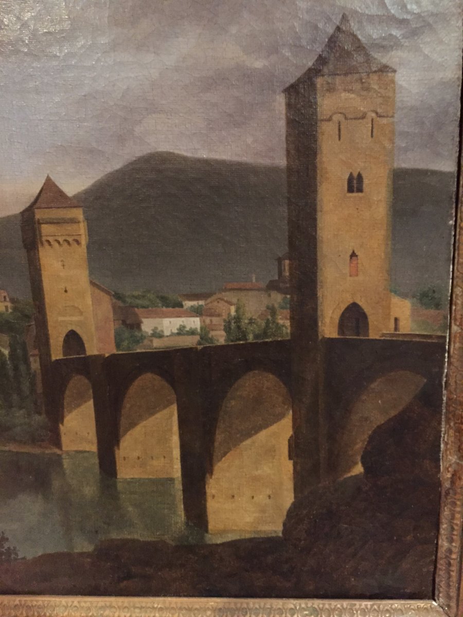 Jean-françois Gilibert 1783-1850 , le pont Valentré, à Cahors-photo-3