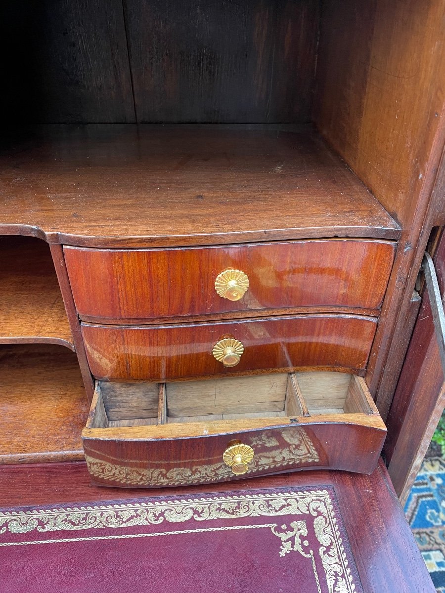 Secretaire à Décors louis XV estampillé BIRCKLE -photo-2