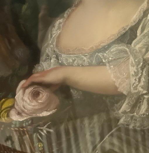 Pastel “girl With A Rose”-photo-4