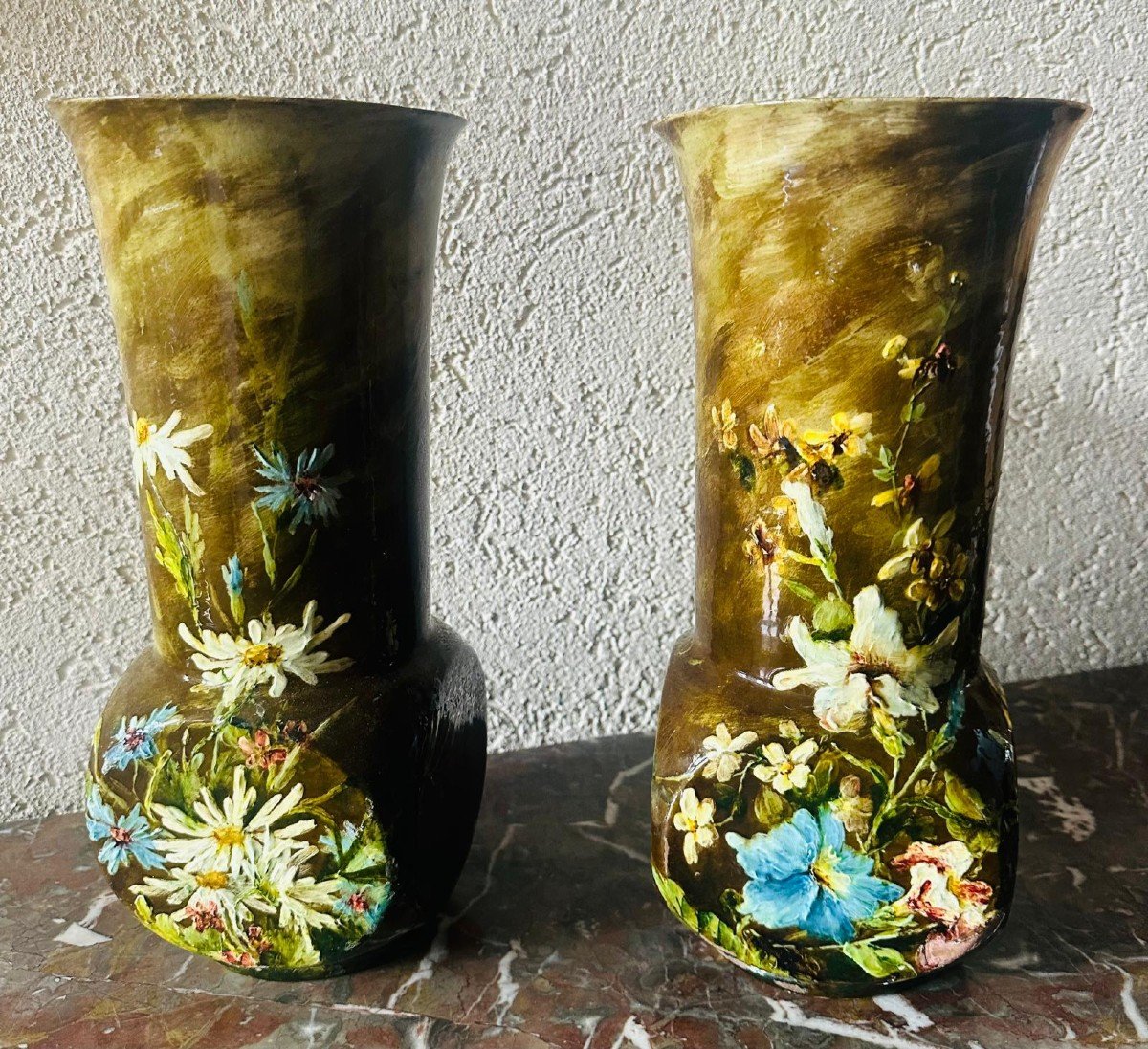 Pair Of Vases In Montigny Sur Loing