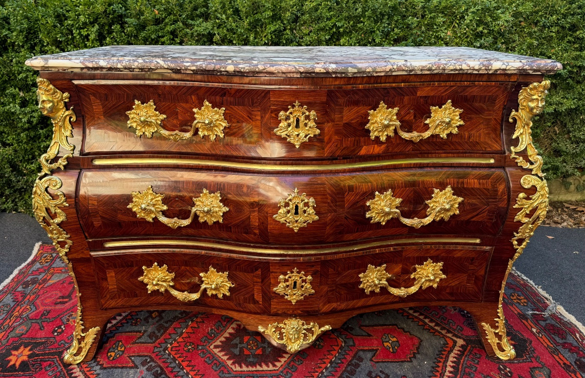 Commode Regence époque XVIIIe-photo-2