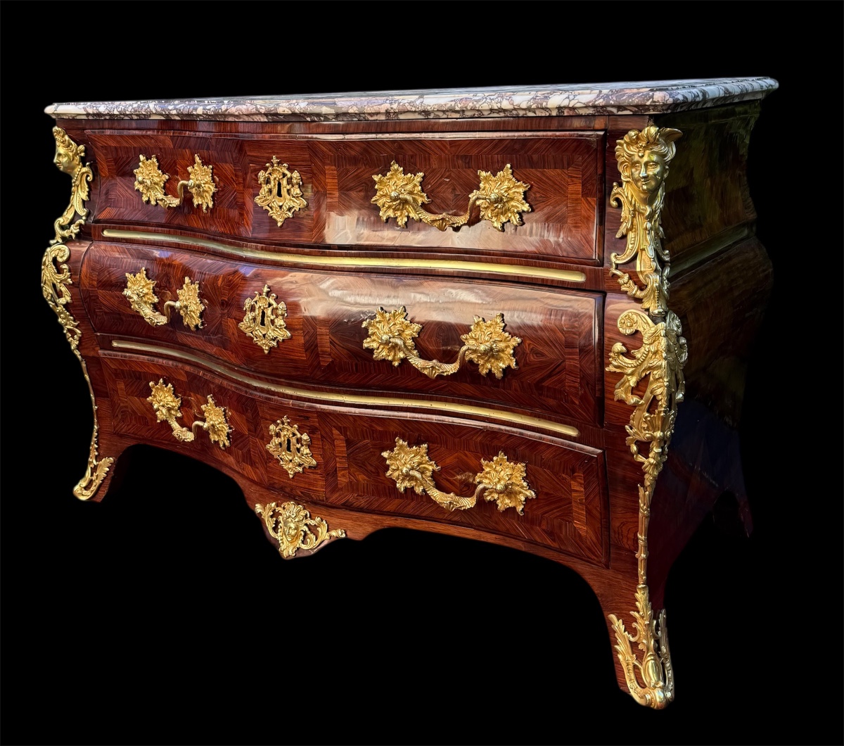 Commode Regence époque XVIIIe-photo-3