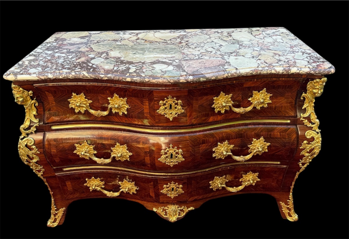 Commode Regence époque XVIIIe-photo-7