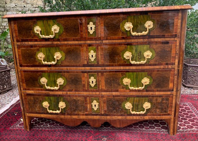 Commode Louis XIV Dessus Marquete-photo-3