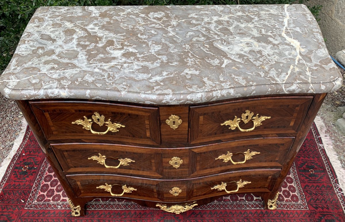 Marquetry Commode 18 Eme-photo-2