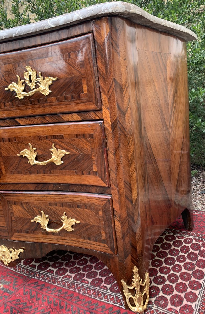 Marquetry Commode 18 Eme-photo-3