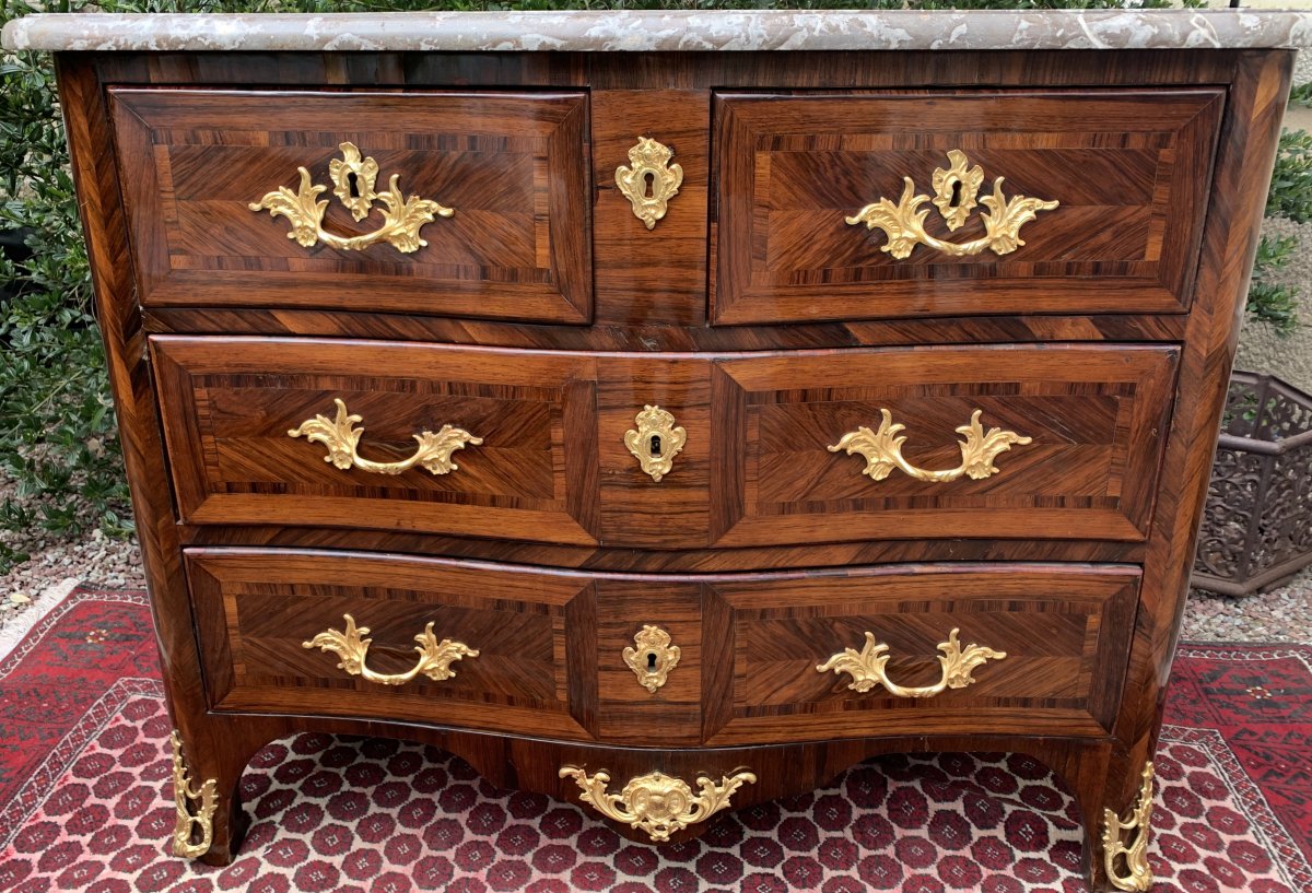 Marquetry Commode 18 Eme-photo-4