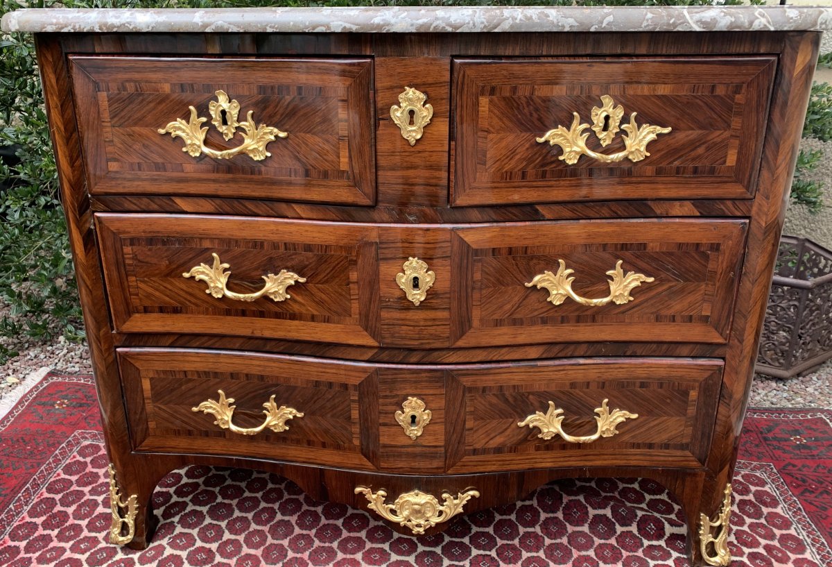 Marquetry Commode 18 Eme-photo-4