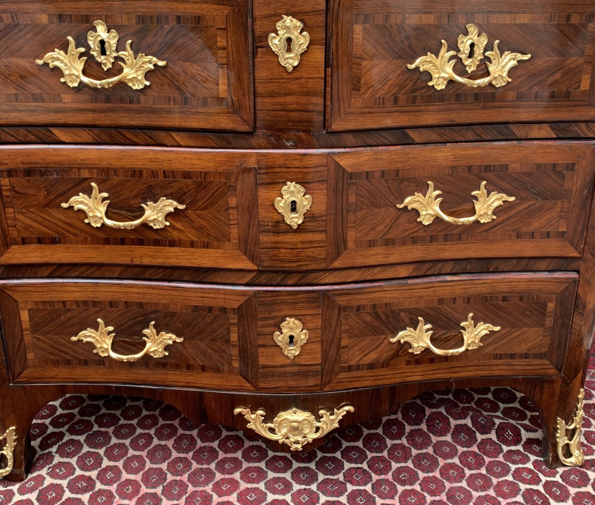 Marquetry Commode 18 Eme-photo-1