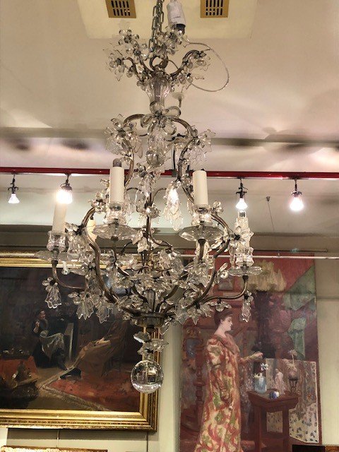 Chandeliers And 2 Sconces With Pampilles