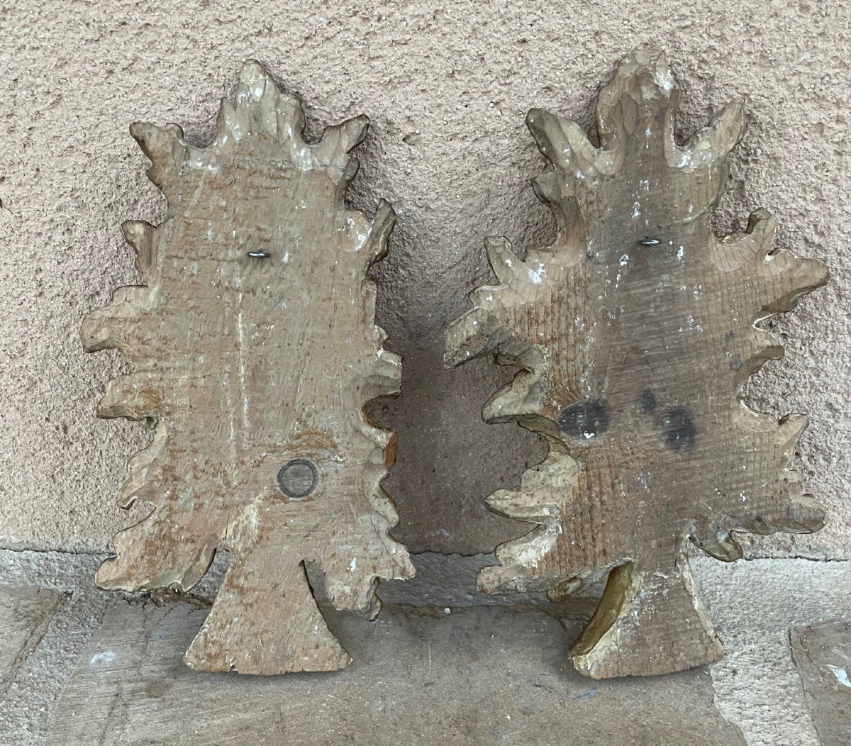Pair Of Flower In Golden Wood, 18th Time-photo-3