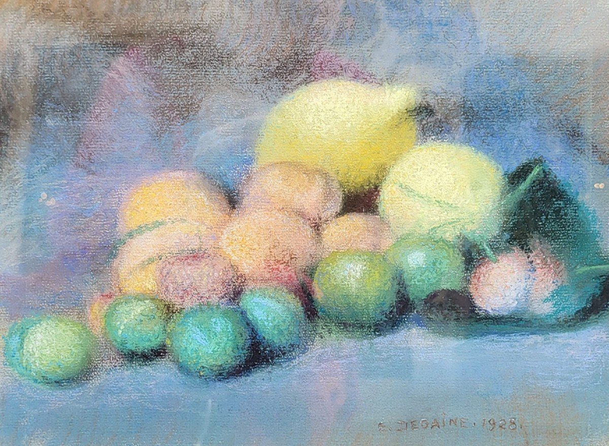 Nature Morte Au Pastel Par Edouard Degaine -photo-1
