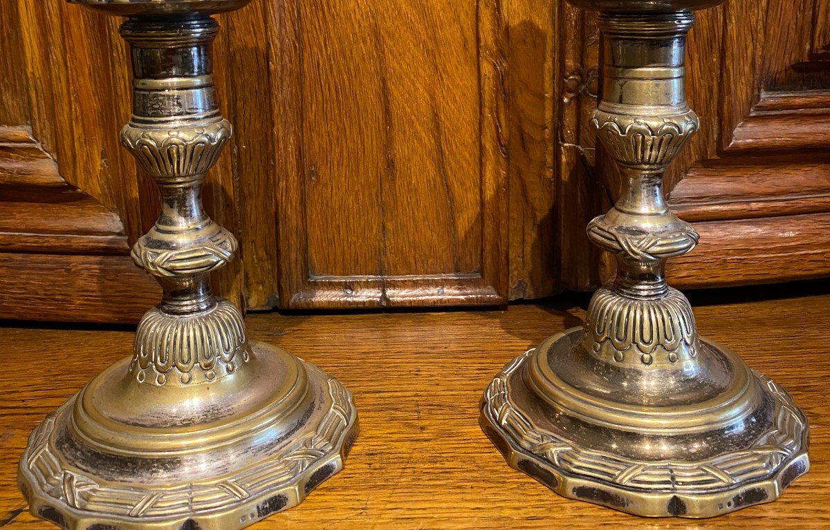 Pair Of Louis XV Candlesticks-photo-3