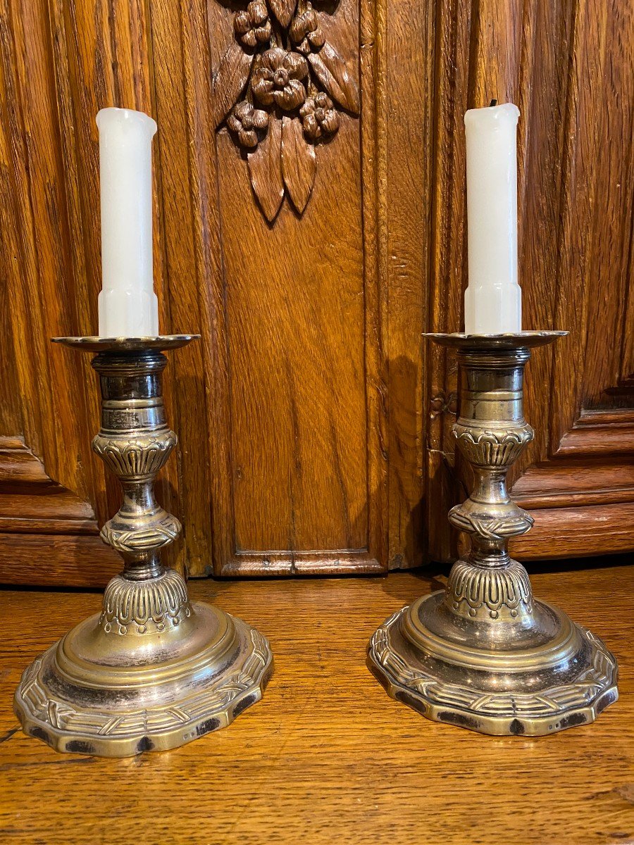 Pair Of Louis XV Candlesticks