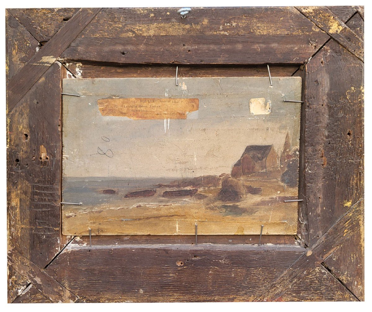Une Huile Sur Toile, Marine, Toulon Par Gaston Roullet -photo-1