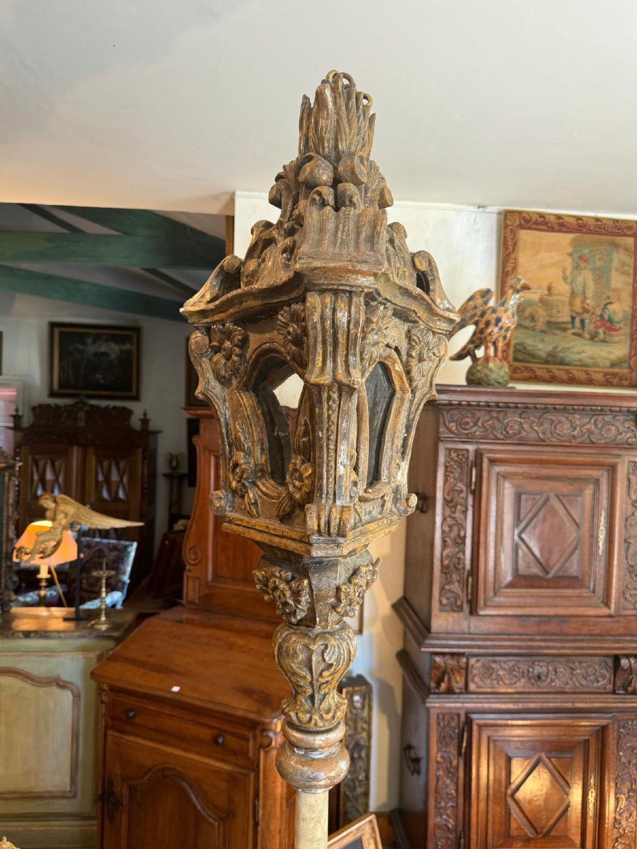 A Late 18th Century Wooden Lantern-photo-4