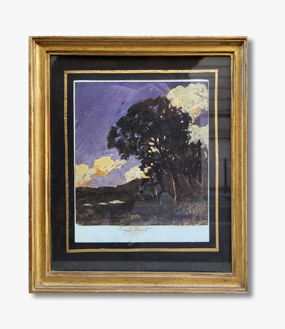Une gouache, Paysage par Auguste BROUET