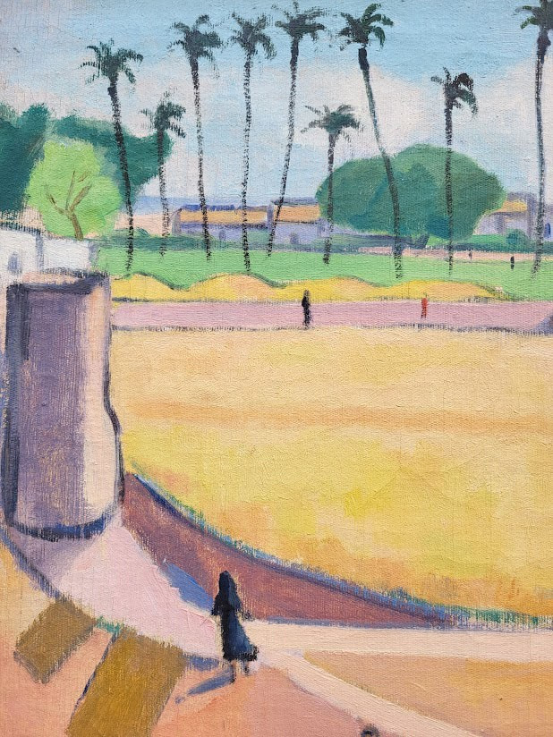 Huile sur toile, Campagne près du Caire par Joseph MISRAHI-photo-4