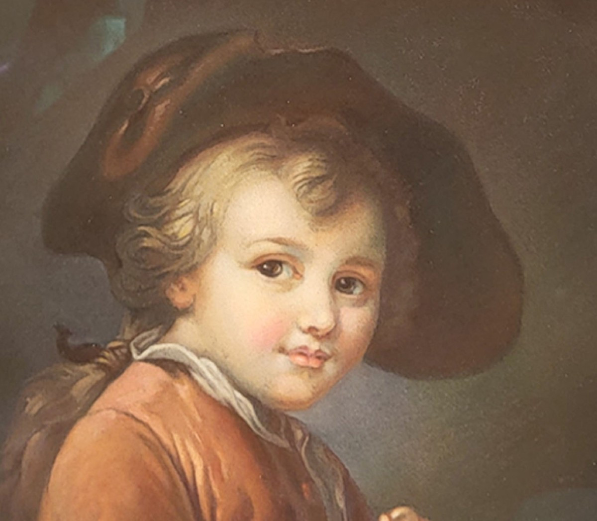 Un pastel, Le jeune élève d’après Francois-Hubert DROUAIS, 19ème-photo-3