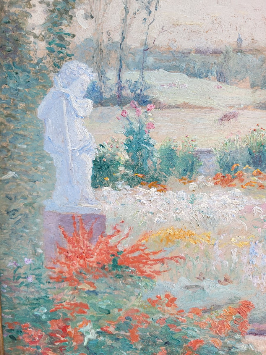 Une paire d’huiles sur panneaux, Le chateau de Chailloue par Georges BILLAUDOT-photo-4