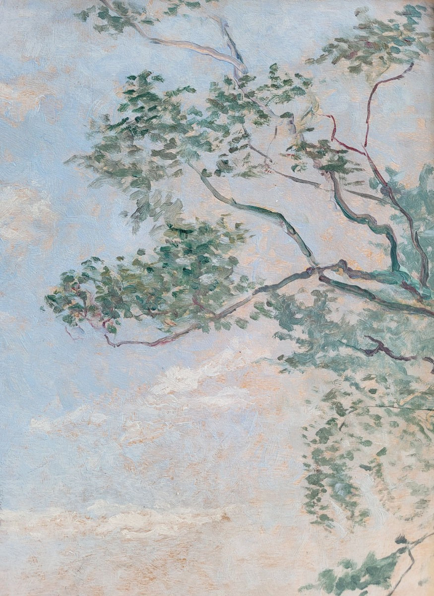 Une paire d’huiles sur panneaux, Le chateau de Chailloue par Georges BILLAUDOT-photo-3