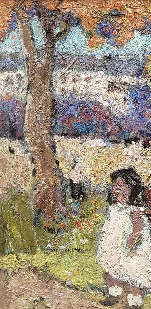 Huile sur toile, Le parc des batignolles par Marko STUPAR-photo-3