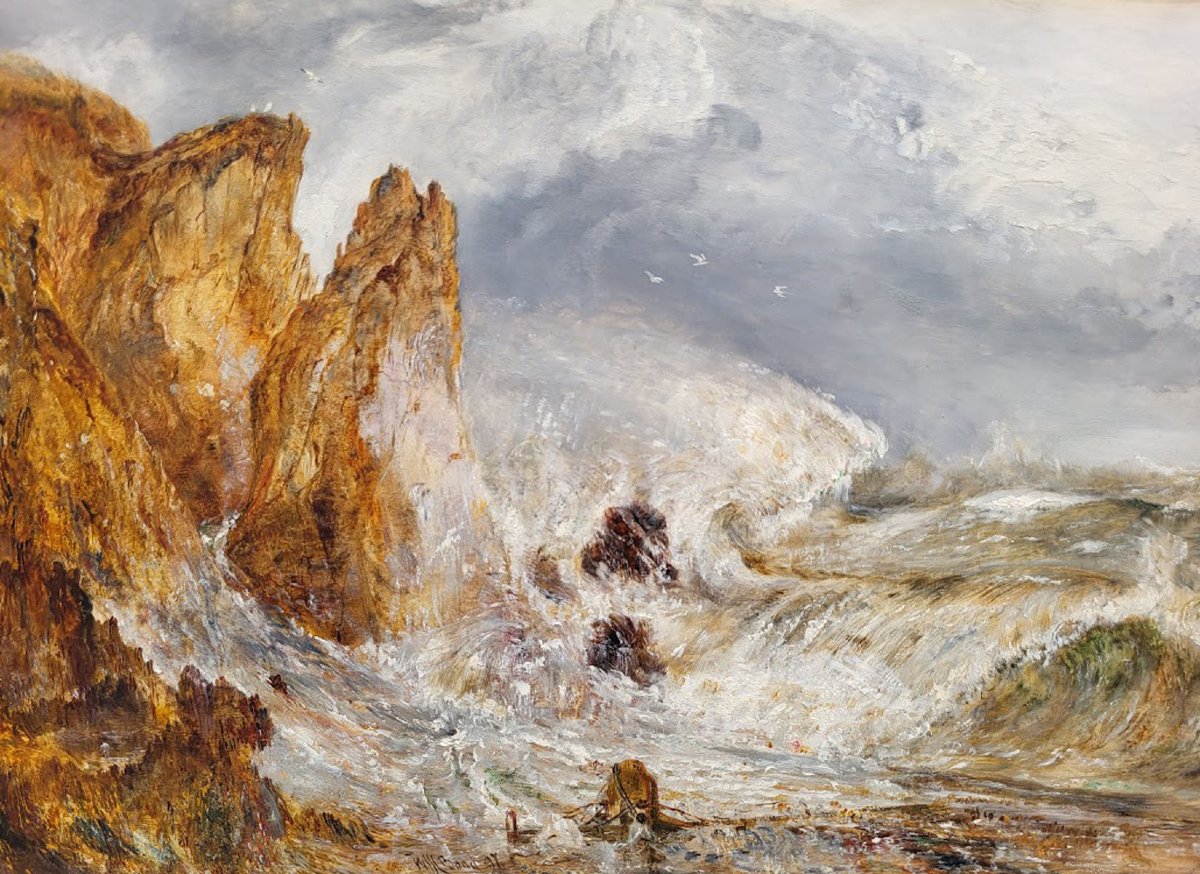 An Oil On Panel, Coastal Landscape By William Joseph Julius Bond-photo-2