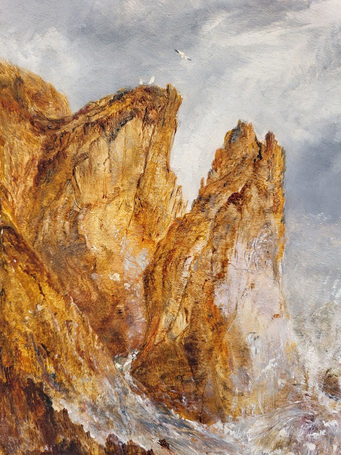 An Oil On Panel, Coastal Landscape By William Joseph Julius Bond-photo-4