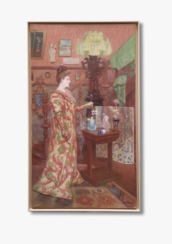 Huile sur toile Autoportrait  par Miriam Rocher 