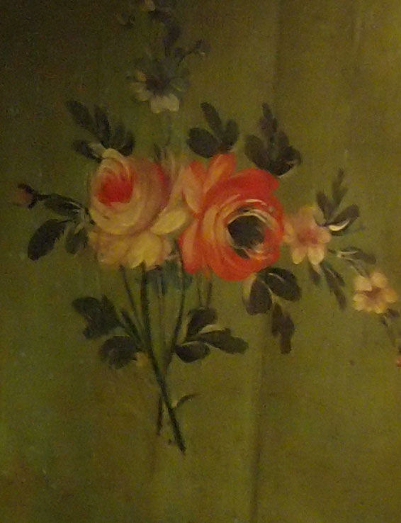 Encoignure à Suspendre Peinte Avec Fleurs époque XVIIIème-photo-3