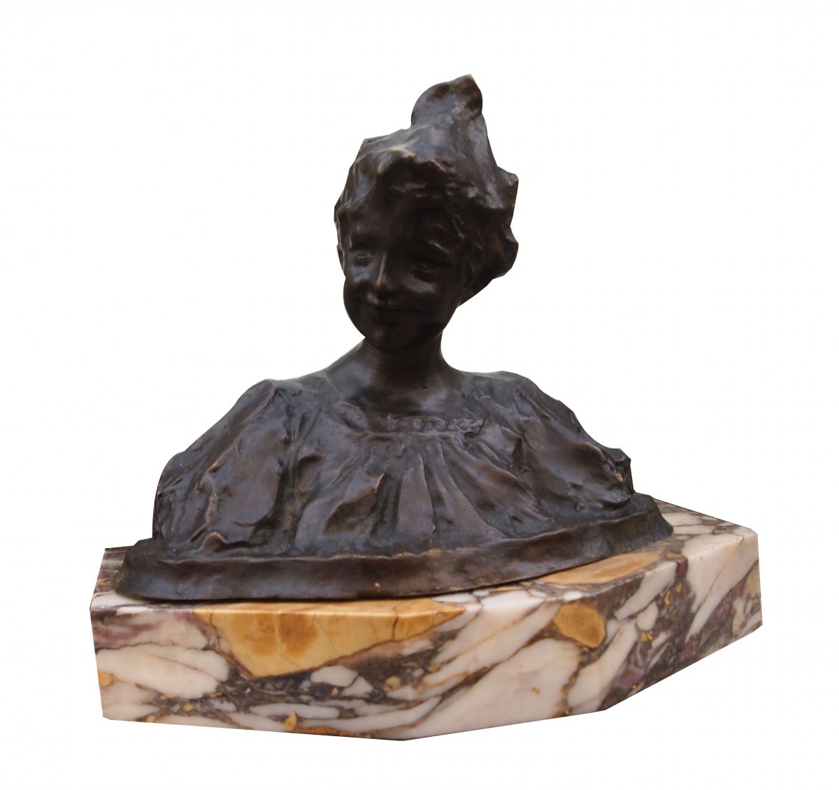 Bust Of Woman (bronze) By Vladimir Perelmagne
