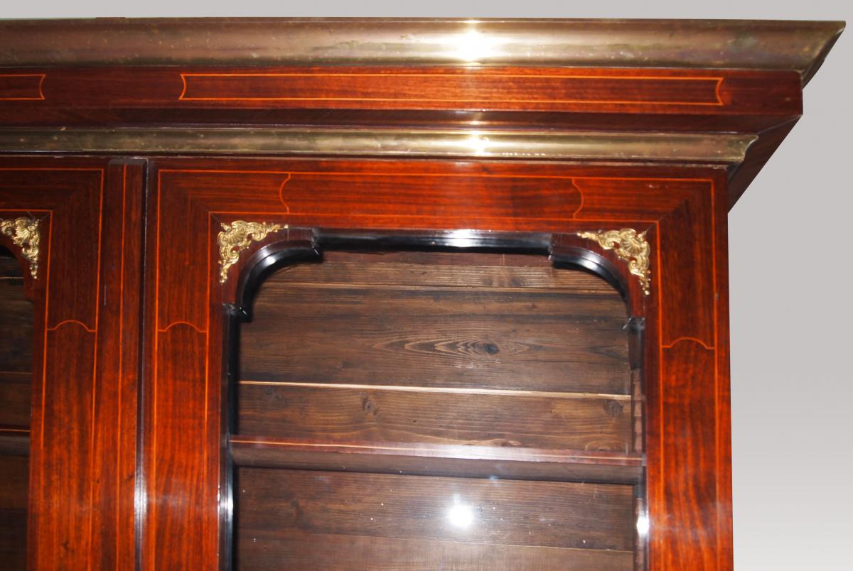 Bookcase In Veneer, Louis XIV-photo-3