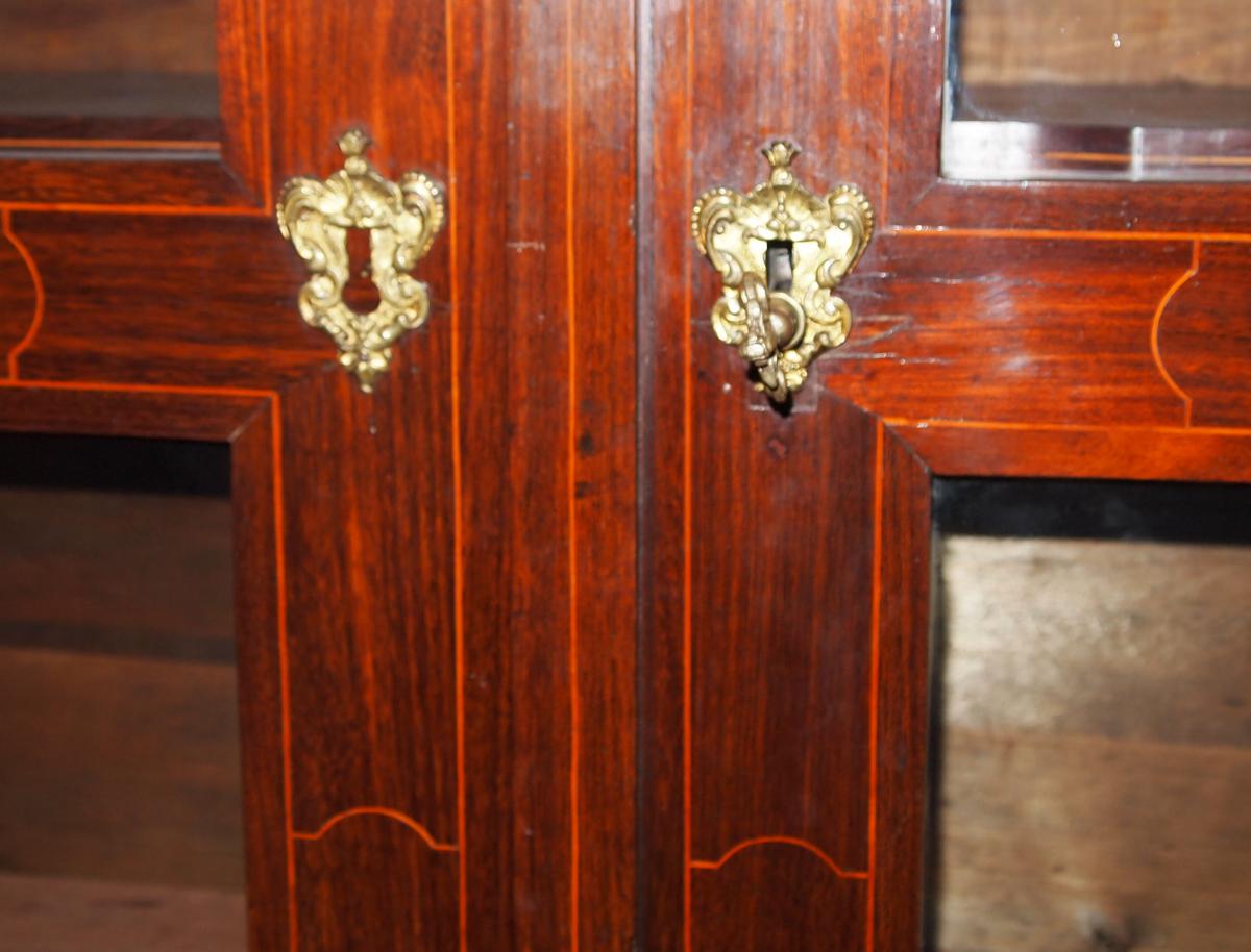 Bookcase In Veneer, Louis XIV-photo-4