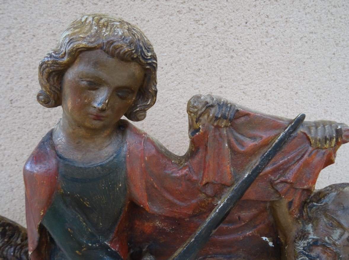 Plaster Statue, Saint Martin, 19th-photo-2
