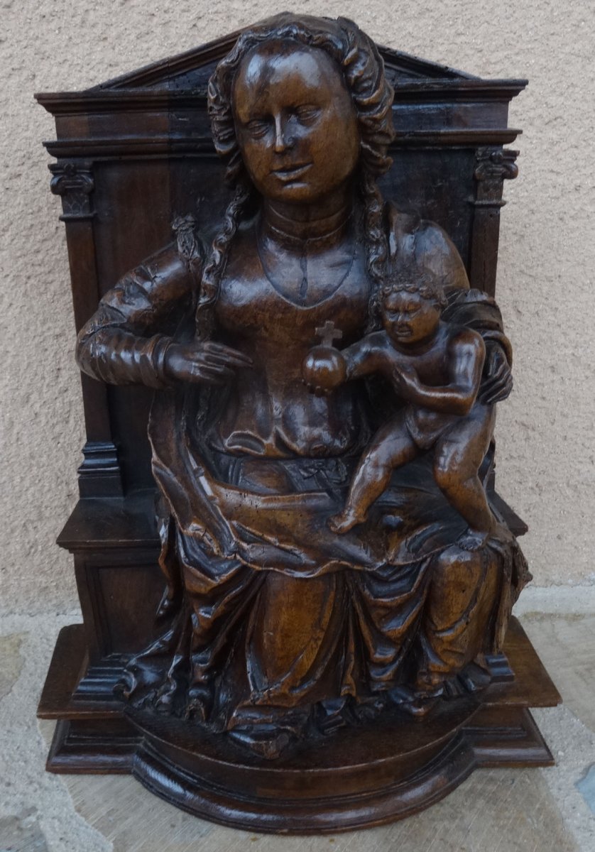 Vierge à l'Enfant En Majesté, époque XVIe